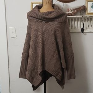 Moda International Cowl Neck Sweater/ Poncho